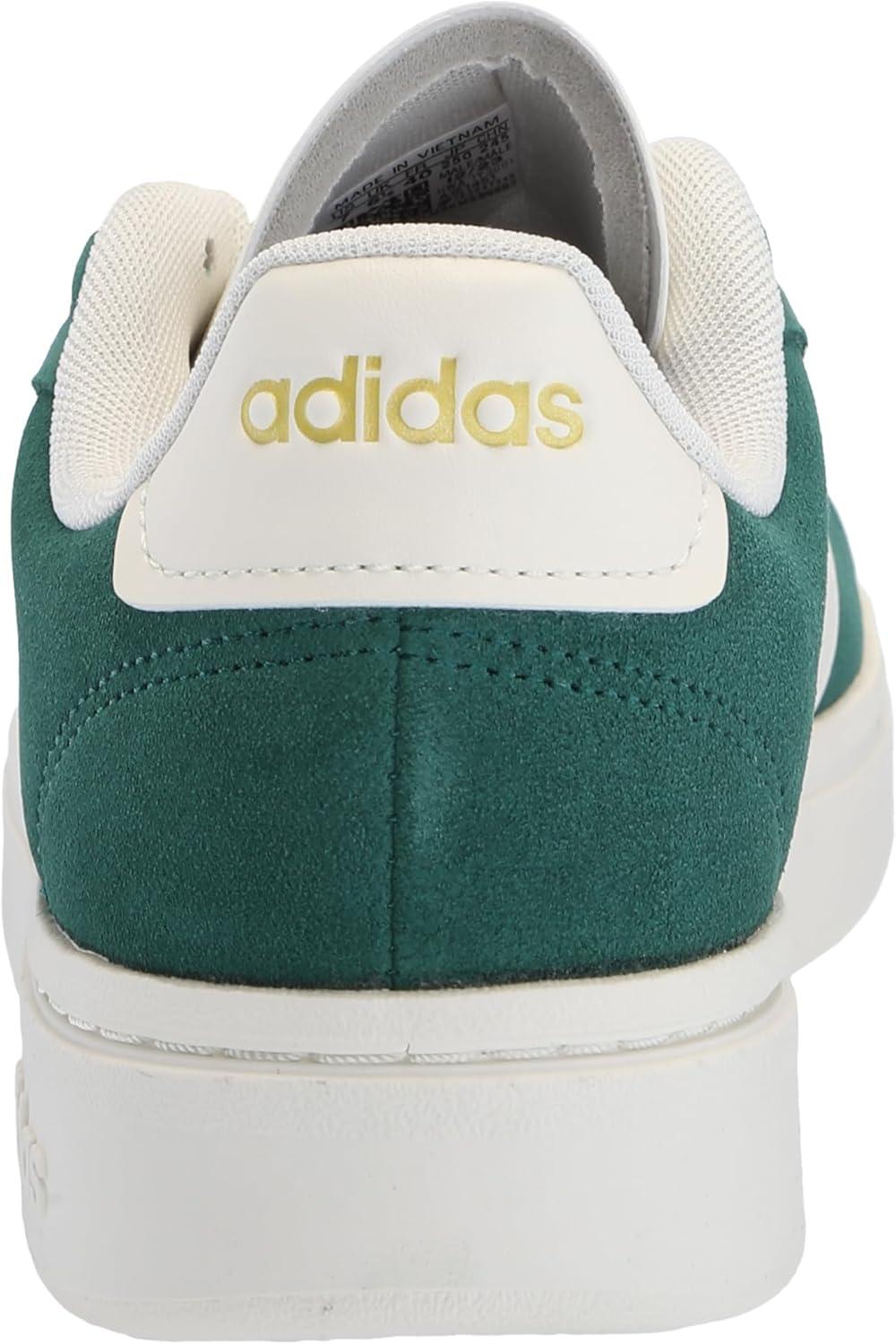 imageadidas Mens Grand Court Alpha ShoesCollegiate GreenOff WhiteGold Metallic