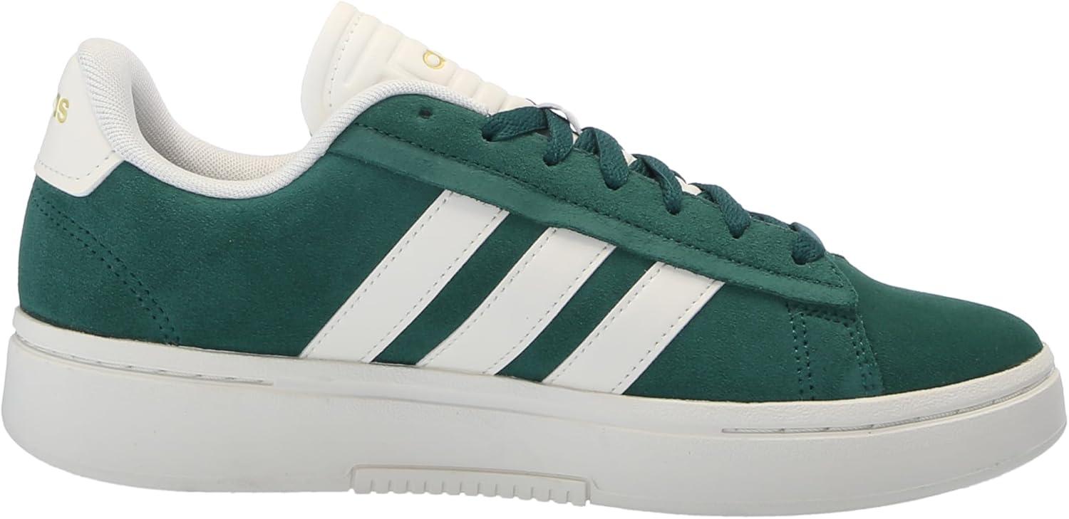 imageadidas Mens Grand Court Alpha ShoesCollegiate GreenOff WhiteGold Metallic