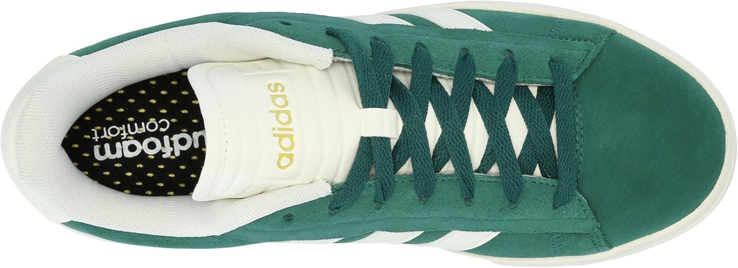 imageadidas Mens Grand Court Alpha ShoesCollegiate GreenOff WhiteGold Metallic