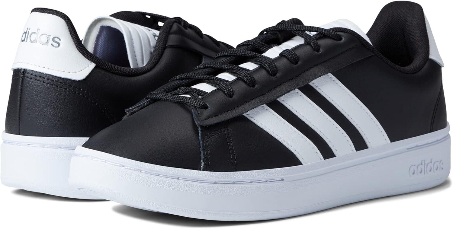 imageadidas Mens Grand Court Alpha ShoesCore BlackWhiteIron Metallic