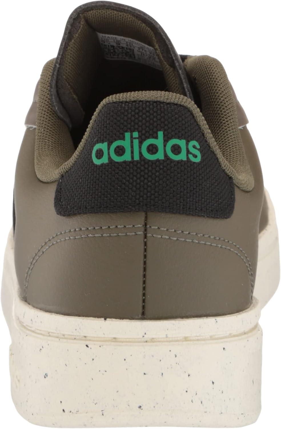 imageadidas Mens Grand Court Alpha ShoesOlive StrataBlackCourt Green