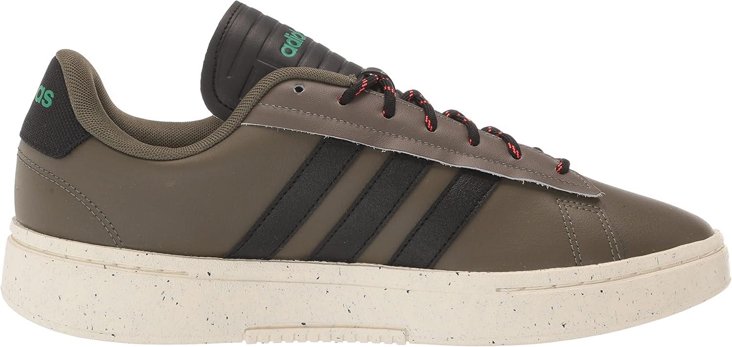 imageadidas Mens Grand Court Alpha ShoesOlive StrataBlackCourt Green