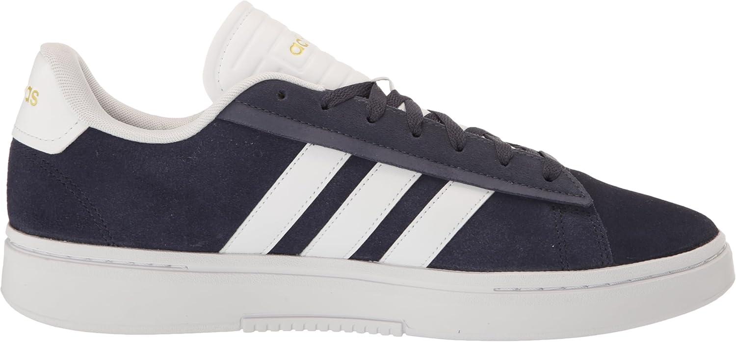 imageadidas Mens Grand Court Alpha ShoesShadow NavyWhiteGold Metallic