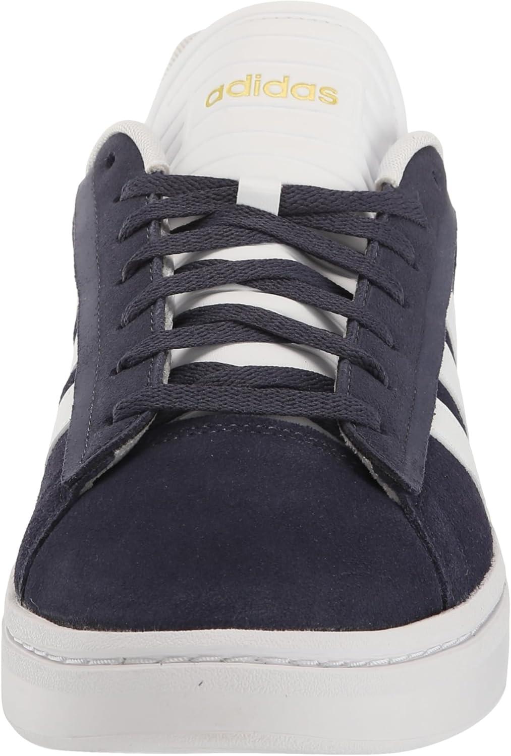 imageadidas Mens Grand Court Alpha ShoesShadow NavyWhiteGold Metallic