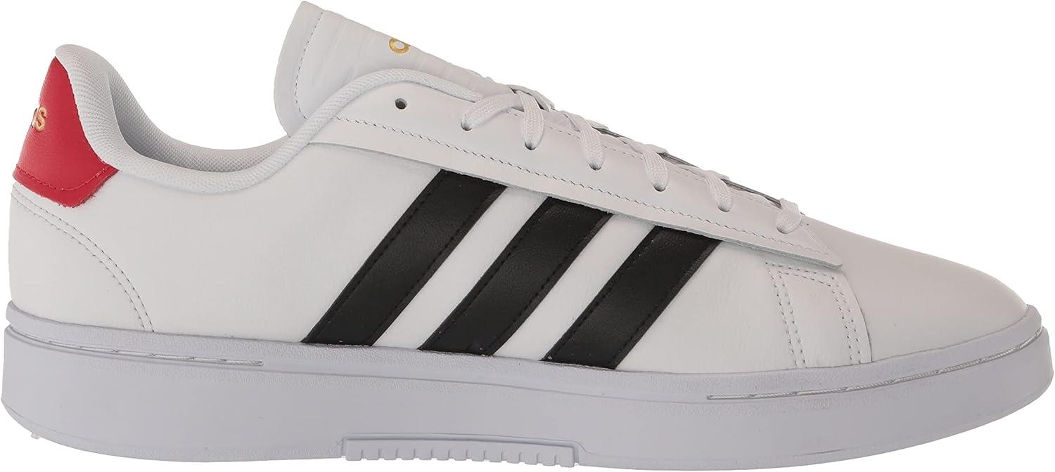 imageadidas Mens Grand Court Alpha ShoesWhiteBlackBetter Scarlet