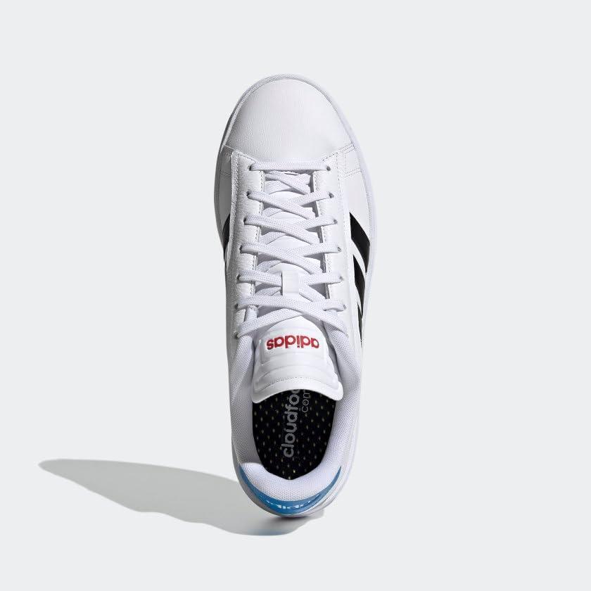 imageadidas Mens Grand Court Alpha ShoesWhiteCore BlackBlue Rush
