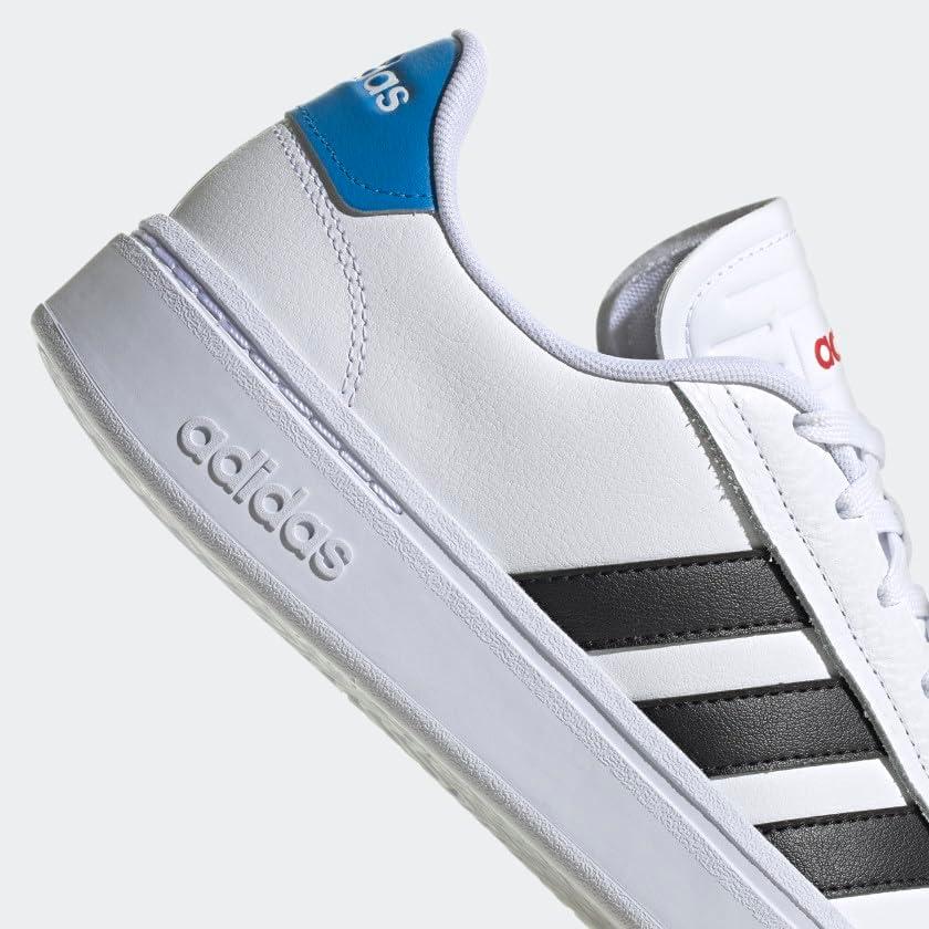 imageadidas Mens Grand Court Alpha ShoesWhiteCore BlackBlue Rush
