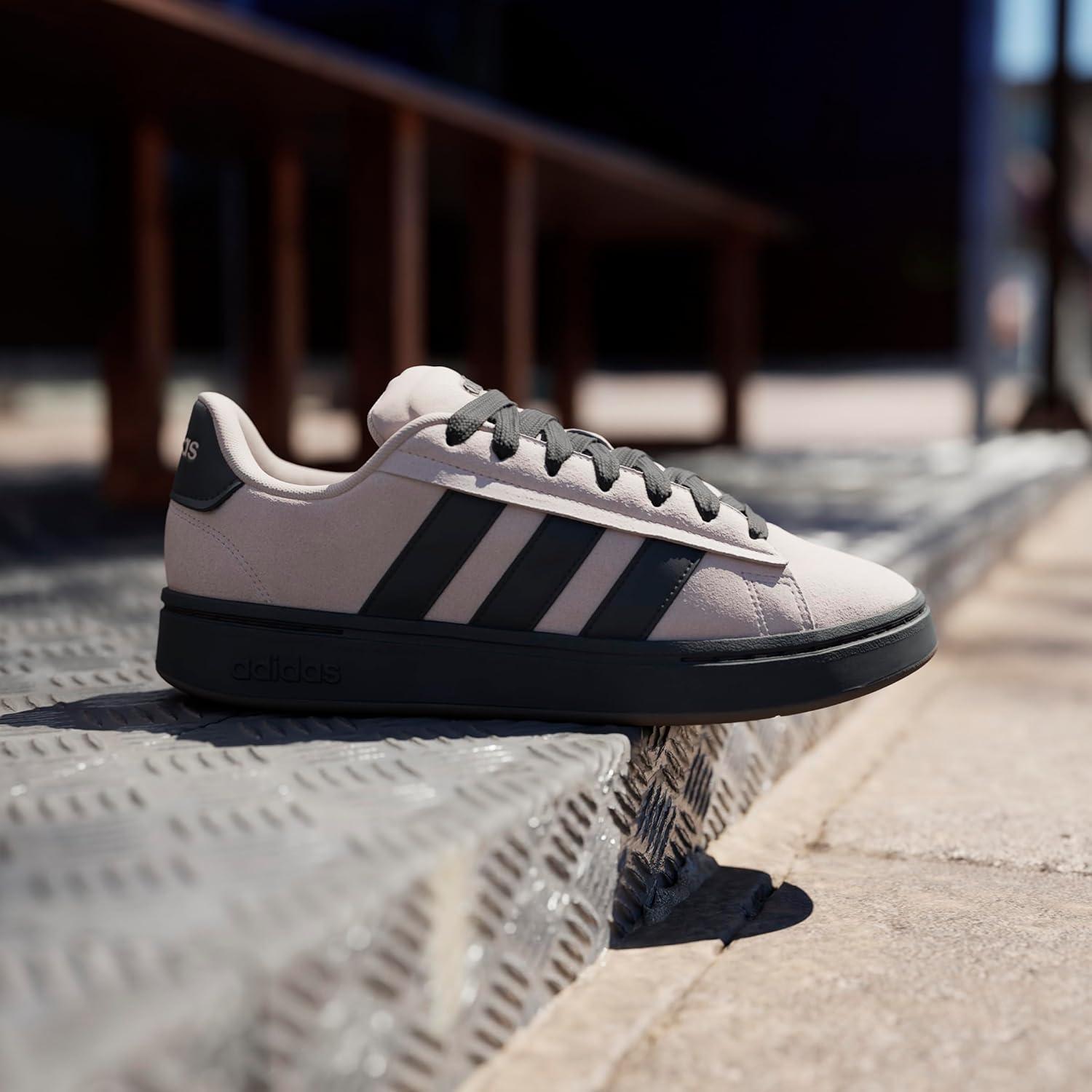 imageadidas Mens Grand Court Alpha ShoesWonder TaupeBlackGum