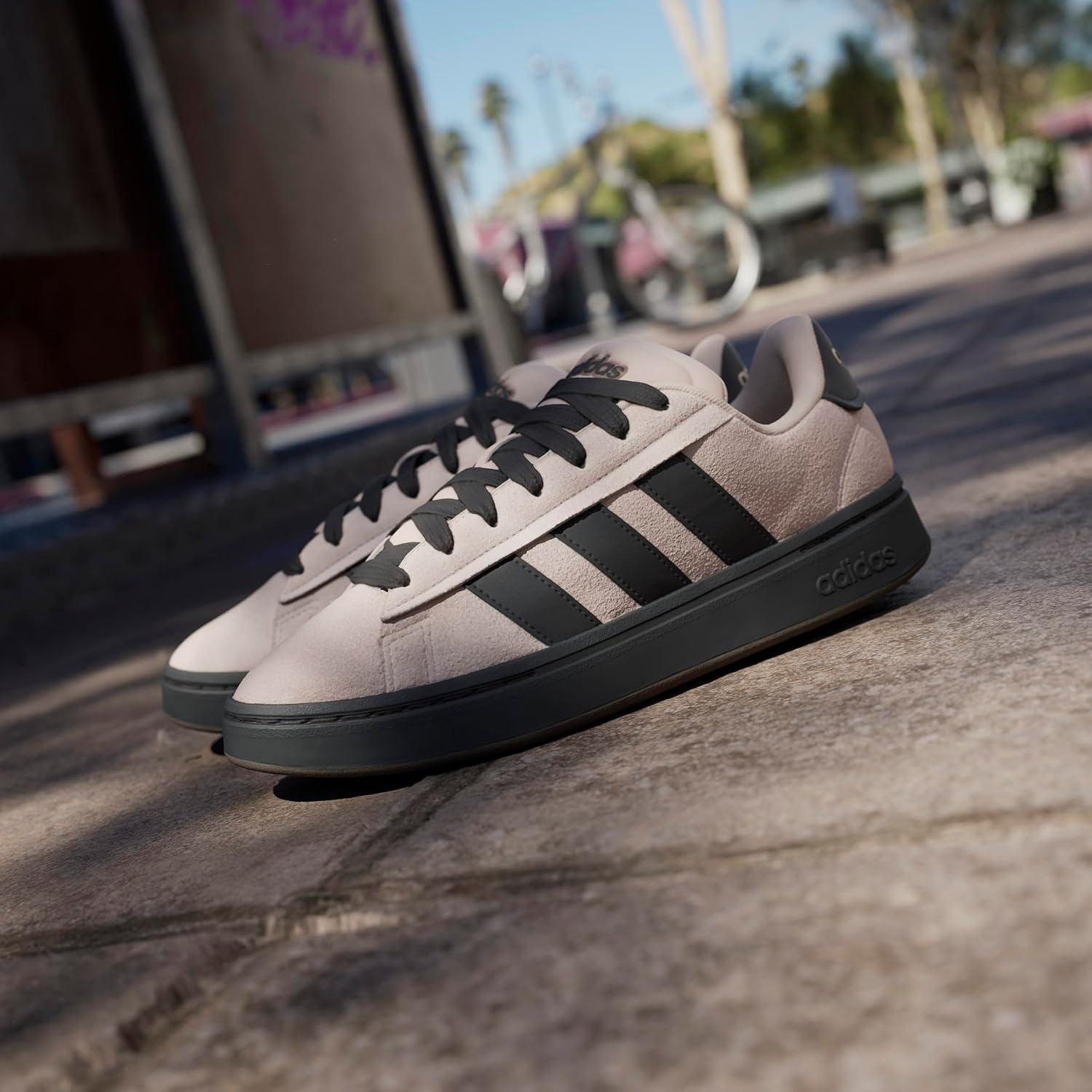 imageadidas Mens Grand Court Alpha ShoesWonder TaupeBlackGum