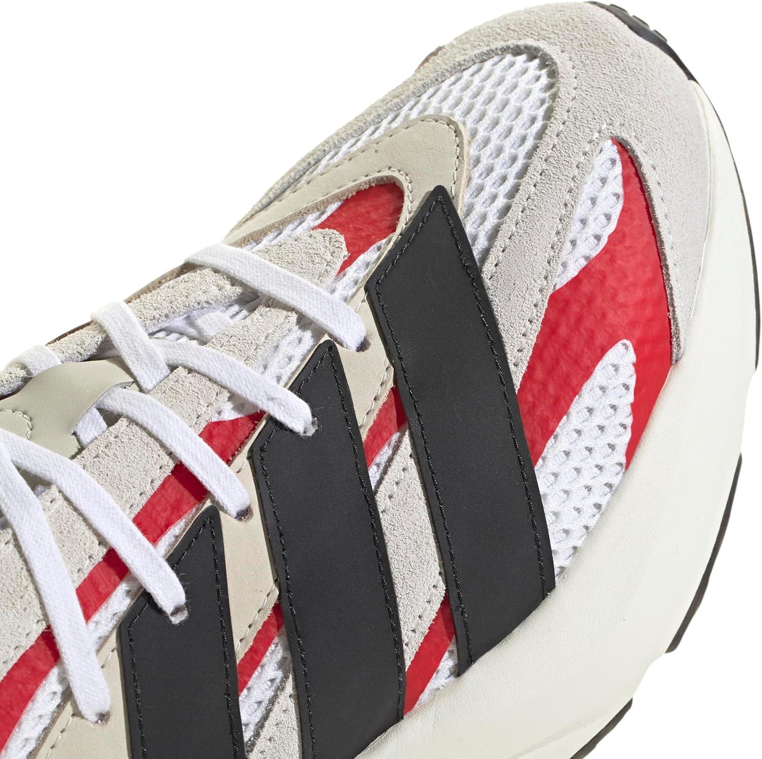 imageadidas Mens Lightblaze SneakerOff WhiteBlackBetter Scarlet