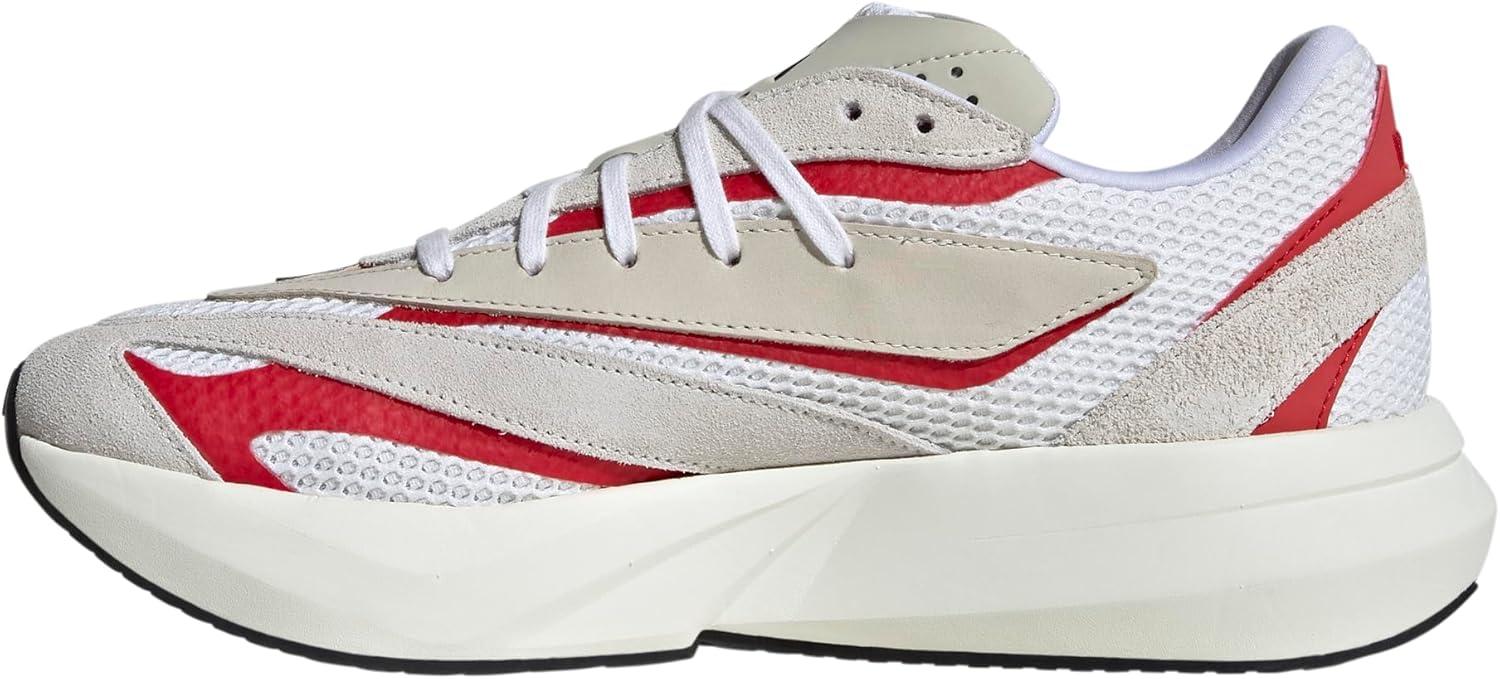 imageadidas Mens Lightblaze SneakerOff WhiteBlackBetter Scarlet
