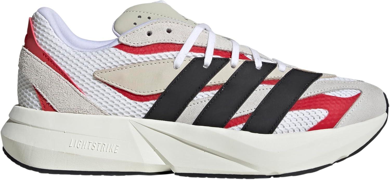 imageadidas Mens Lightblaze SneakerOff WhiteBlackBetter Scarlet