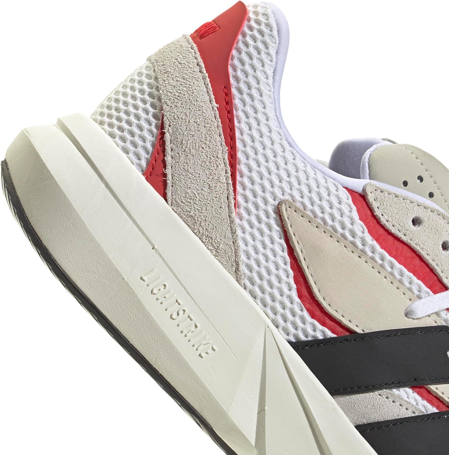 imageadidas Mens Lightblaze SneakerOff WhiteBlackBetter Scarlet