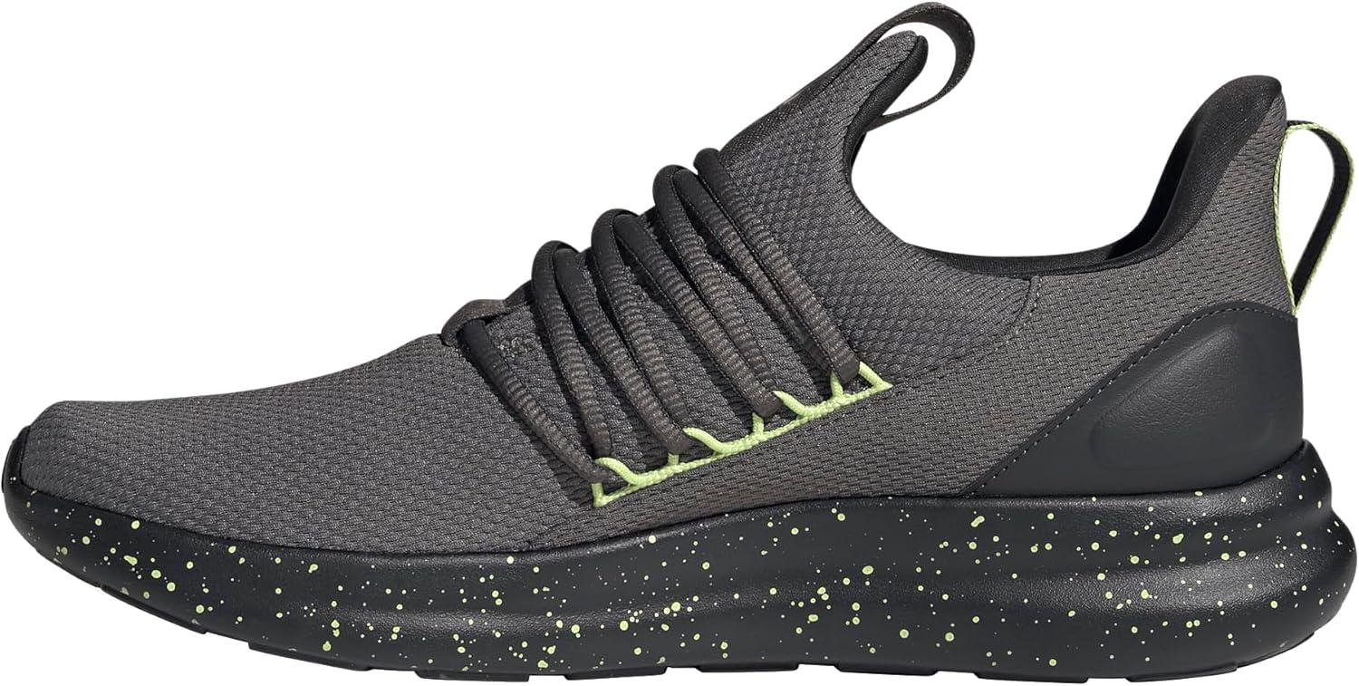 imageadidas Mens Lite Racer Adapt 70 ShoesCharcoalPulse LimeCarbon