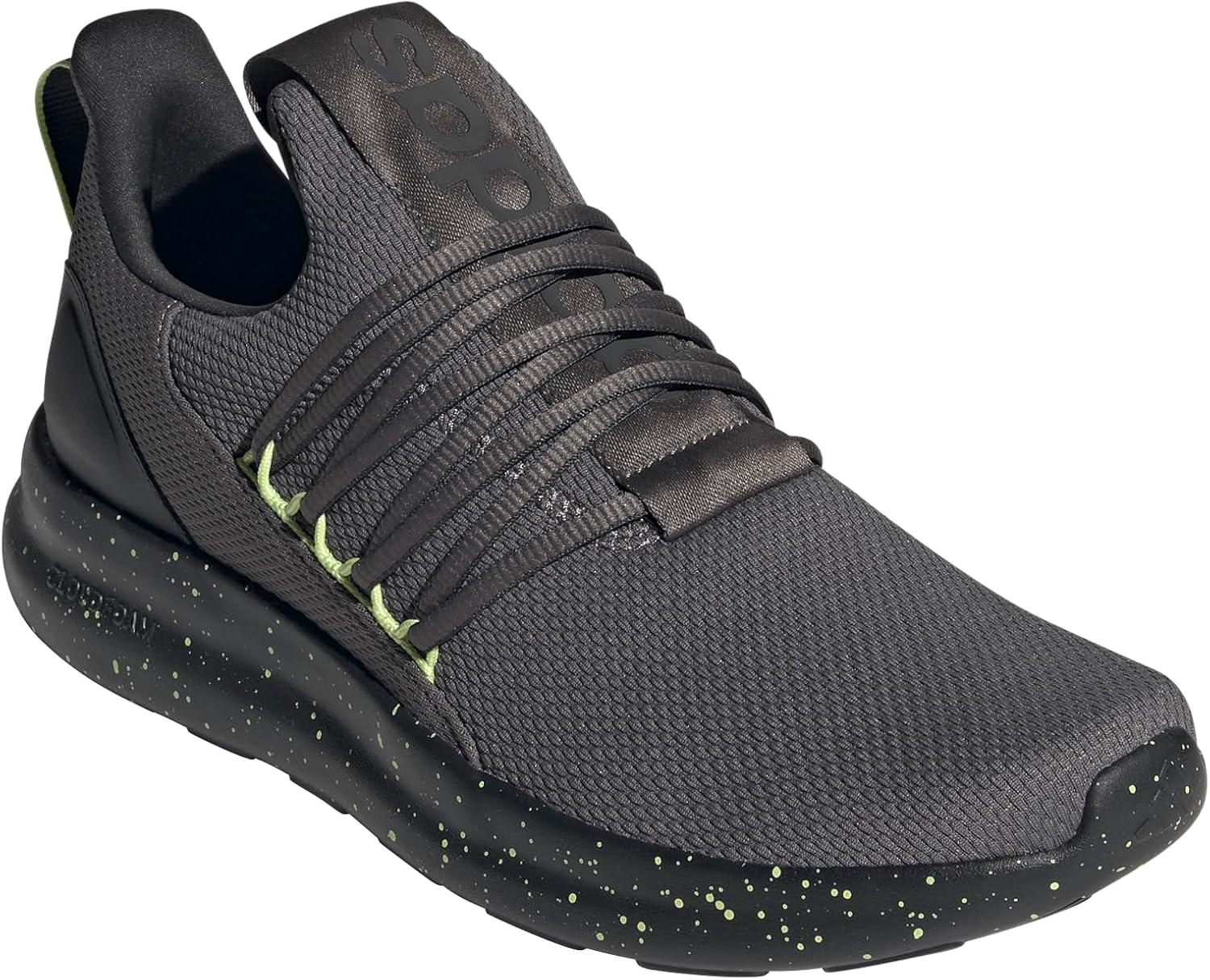 imageadidas Mens Lite Racer Adapt 70 ShoesCharcoalPulse LimeCarbon
