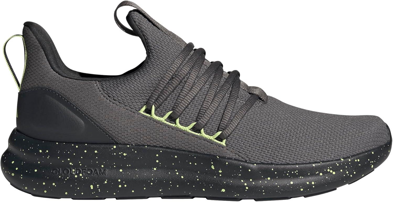 imageadidas Mens Lite Racer Adapt 70 ShoesCharcoalPulse LimeCarbon