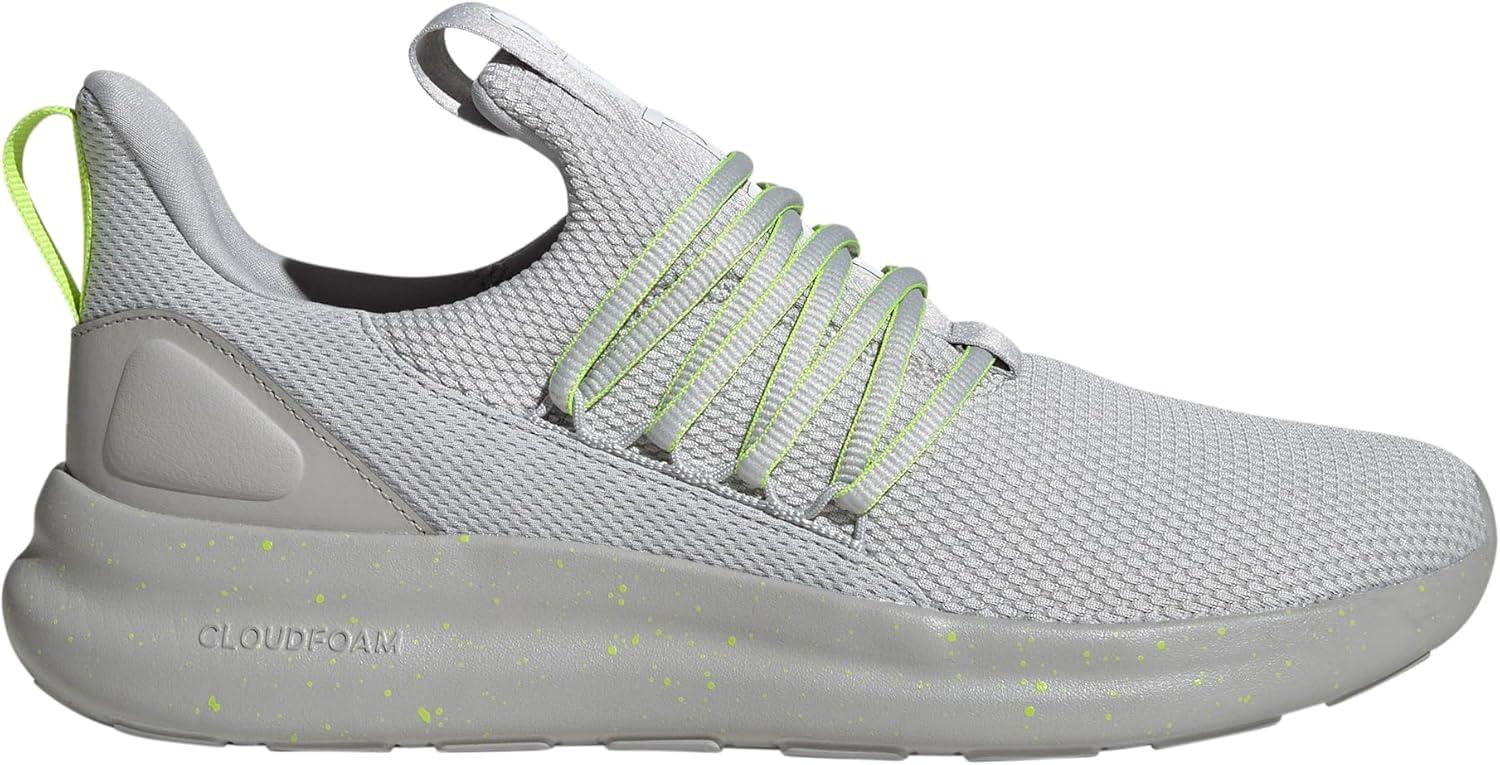 imageadidas Mens Lite Racer Adapt 70 ShoesGreyLucid GreenWhite