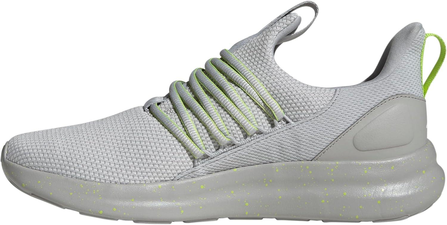imageadidas Mens Lite Racer Adapt 70 ShoesGreyLucid GreenWhite