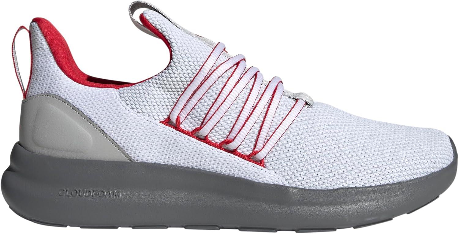 imageadidas Mens Lite Racer Adapt 70 ShoesWhiteBetter ScarletGrey