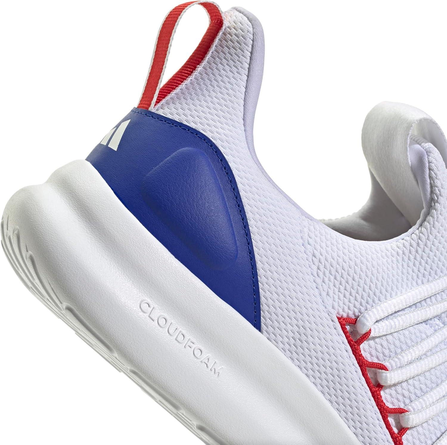 imageadidas Mens Lite Racer Adapt 70 ShoesWhiteBetter ScarletLucid Blue