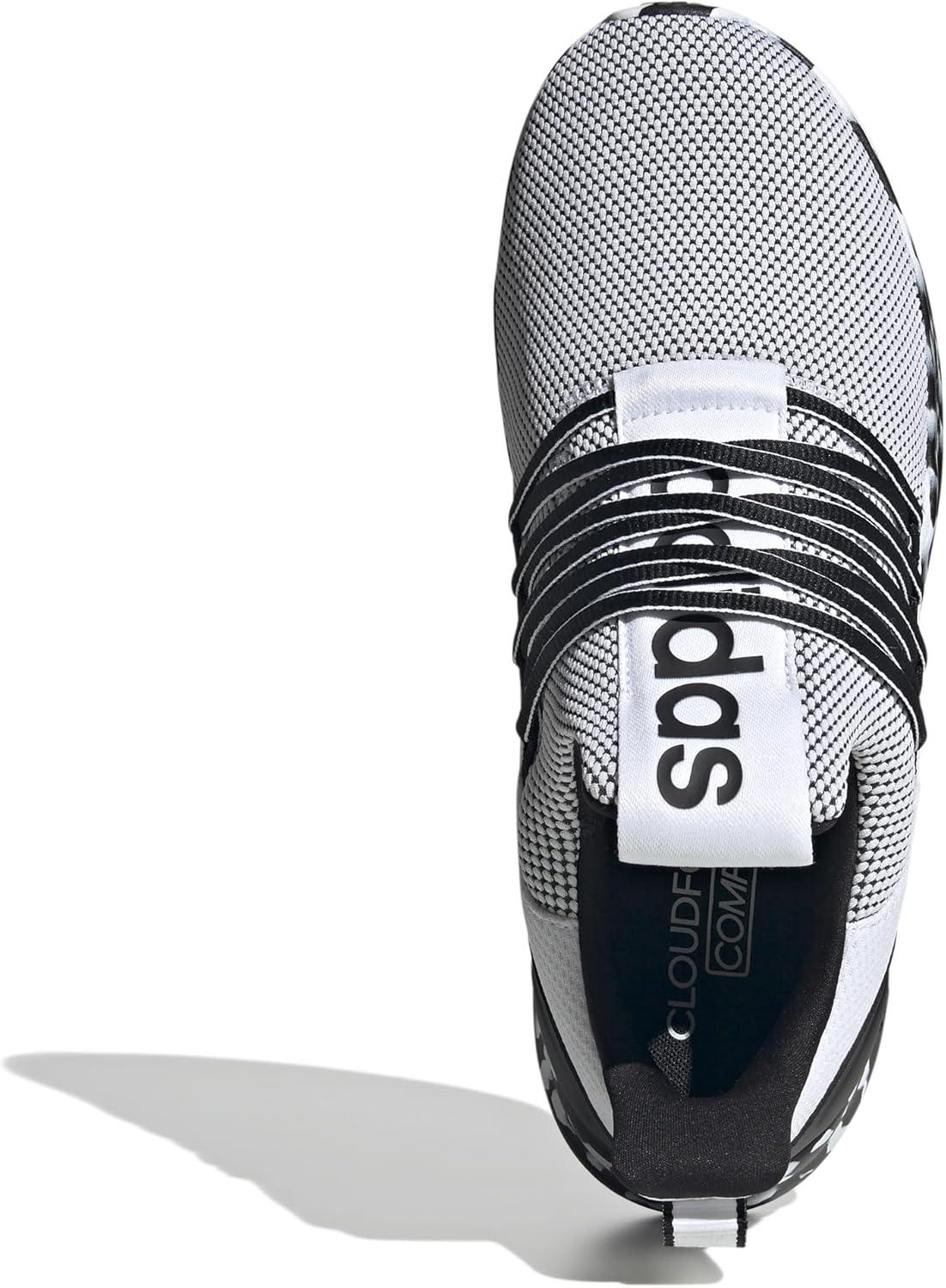imageadidas Mens Lite Racer Adapt 70 ShoesWhiteBlackBlack