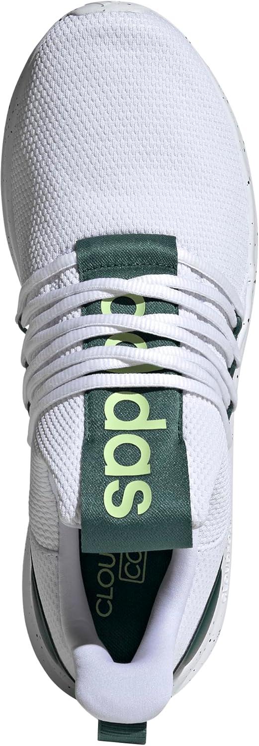 imageadidas Mens Lite Racer Adapt 70 ShoesWhiteCollegiate GreenPulse Lime