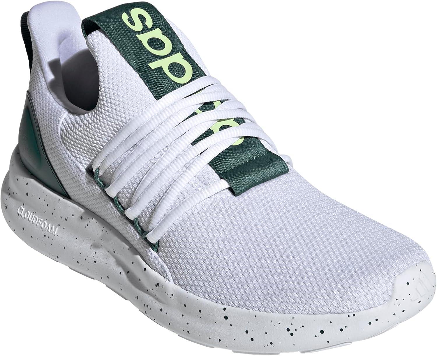 imageadidas Mens Lite Racer Adapt 70 ShoesWhiteCollegiate GreenPulse Lime