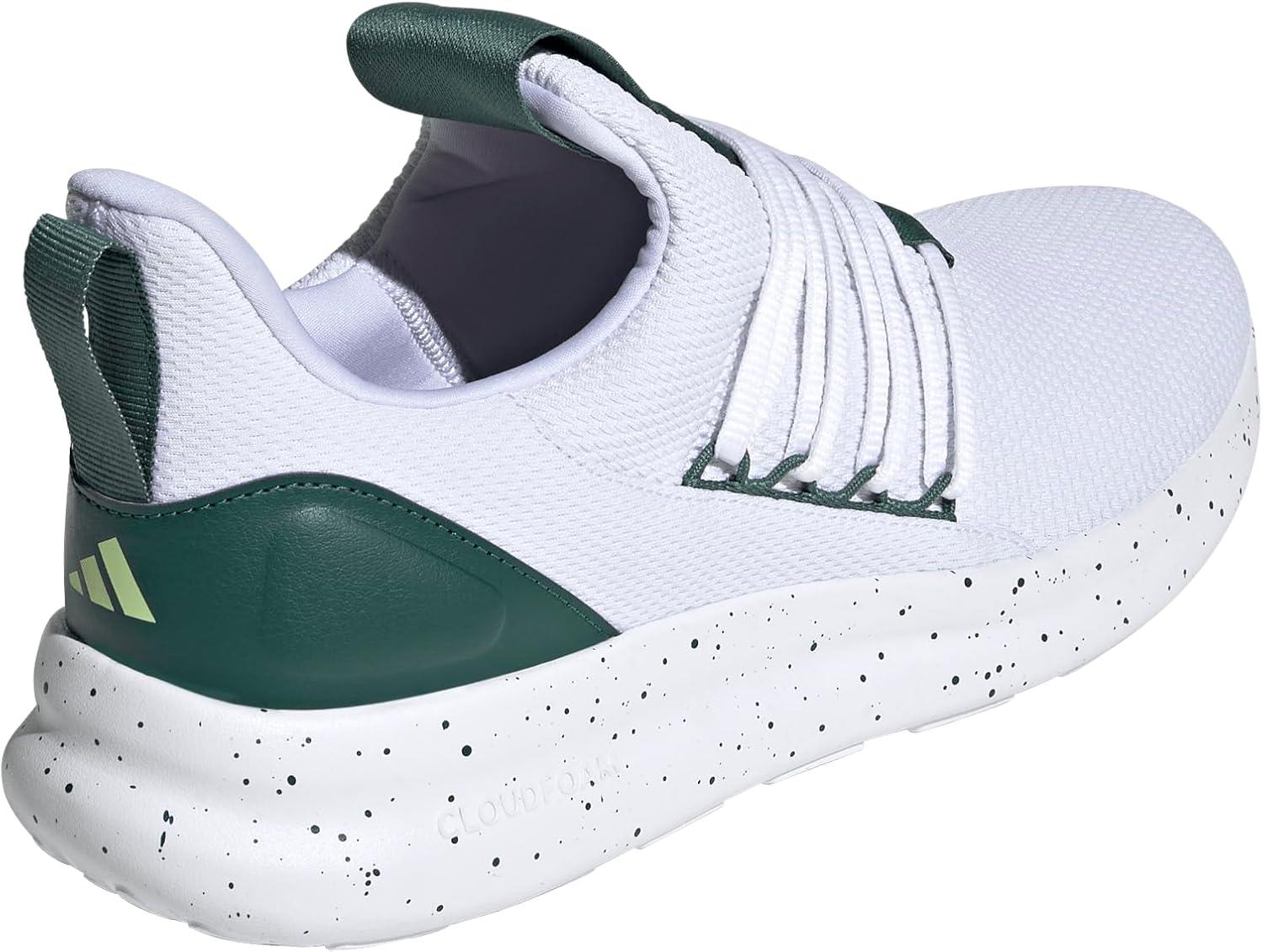 imageadidas Mens Lite Racer Adapt 70 ShoesWhiteCollegiate GreenPulse Lime