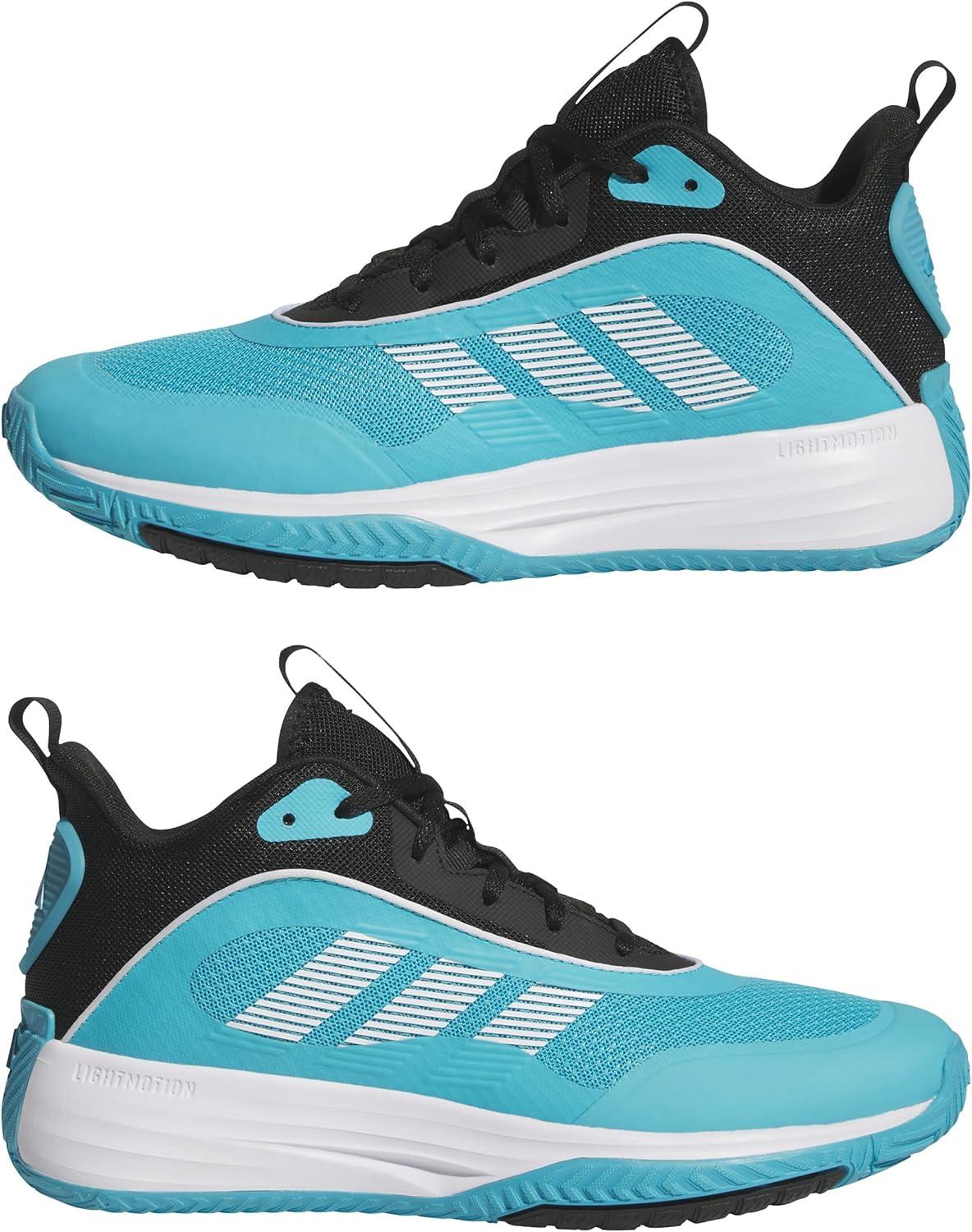 imageadidas Mens Own The Game 30 Basketball SneakerLucid Cyan Ftwr White Core Black