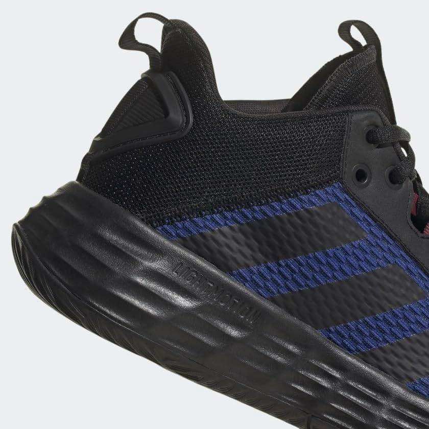 imageadidas Mens Ownthegame Basketball ShoeBlackCarbonVictory Blue
