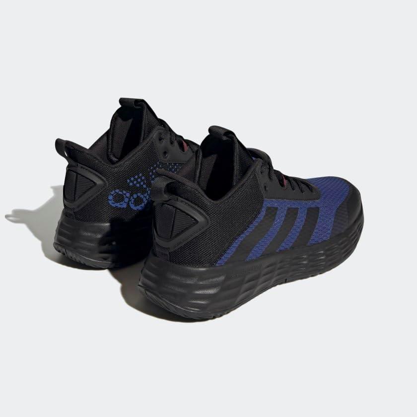 imageadidas Mens Ownthegame Basketball ShoeBlackCarbonVictory Blue