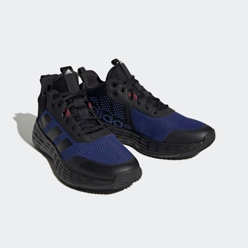 imageadidas Mens Ownthegame Basketball ShoeBlackCarbonVictory Blue