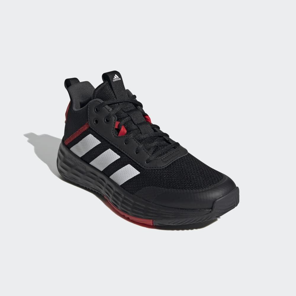 imageadidas Mens Ownthegame Basketball ShoeBlackWhiteCarbon