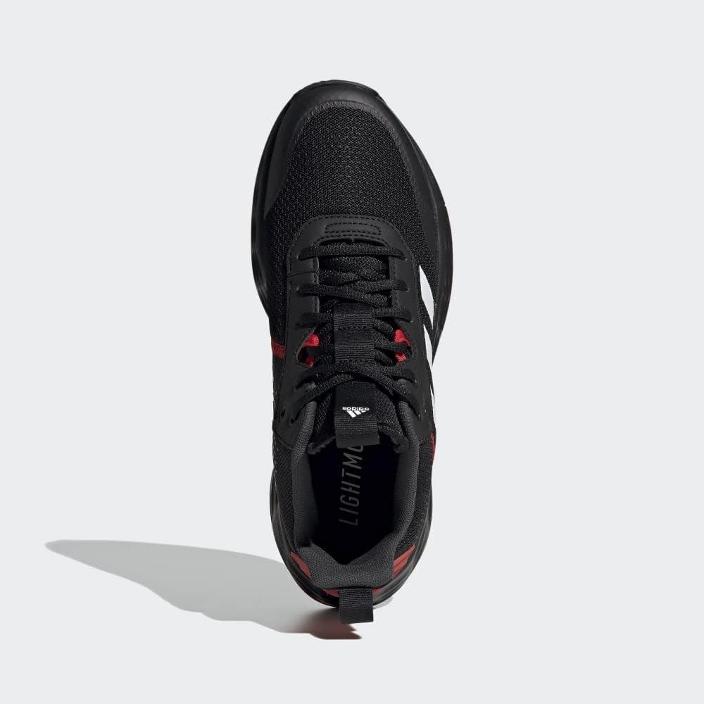 imageadidas Mens Ownthegame Basketball ShoeBlackWhiteCarbon