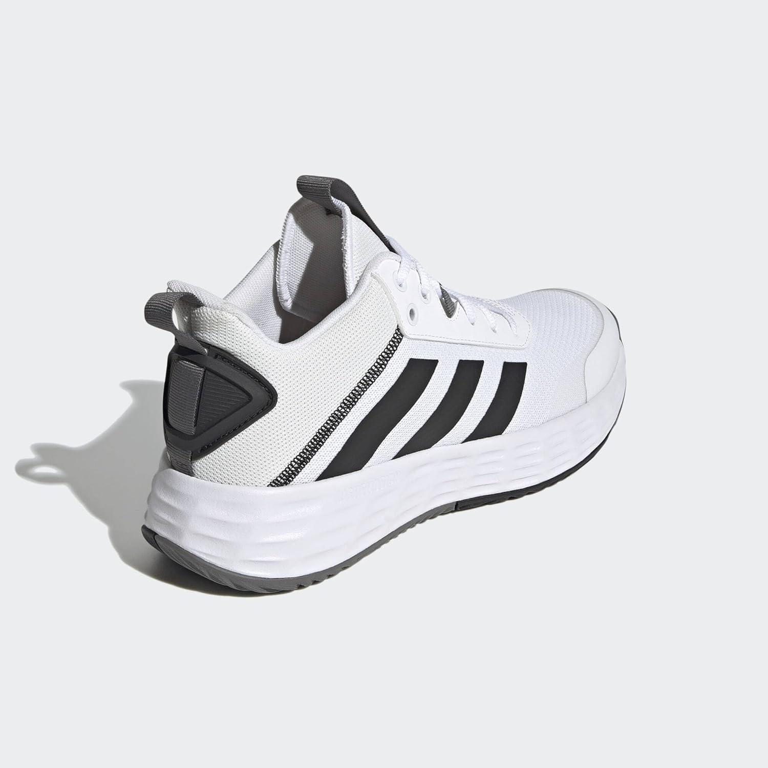 imageadidas Mens Ownthegame Basketball ShoeCloud White Core Black Grey Four