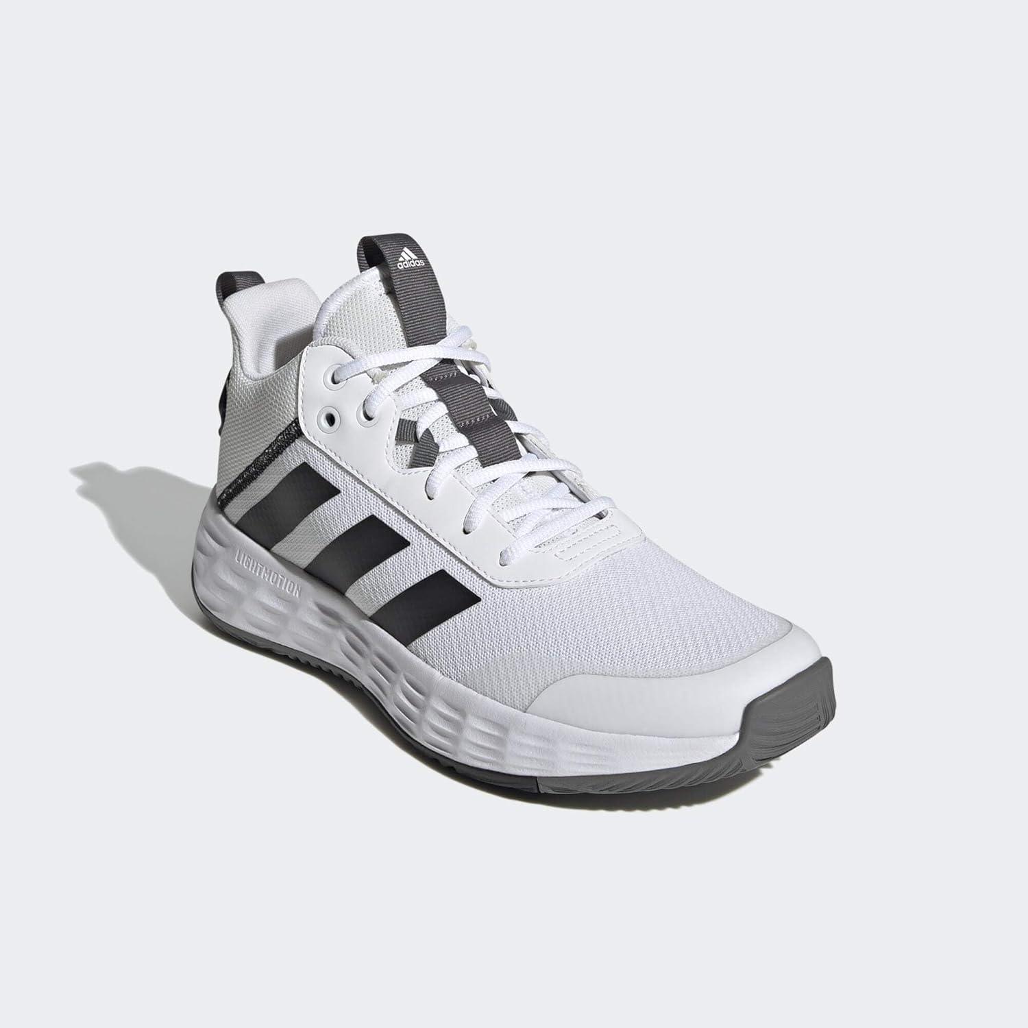 imageadidas Mens Ownthegame Basketball ShoeCloud White Core Black Grey Four