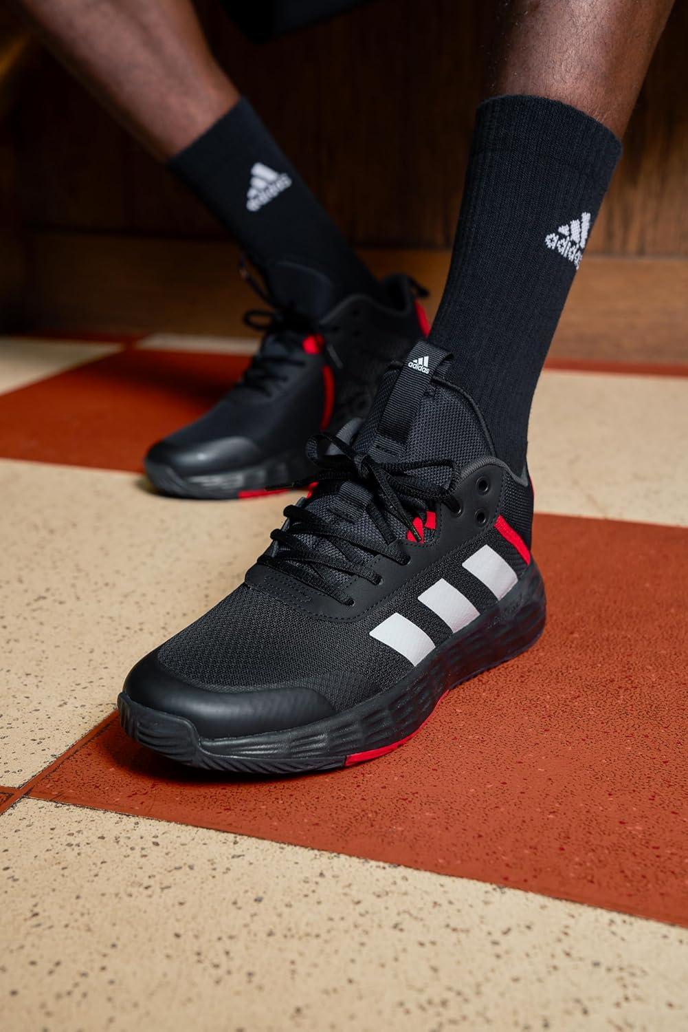 imageadidas Mens Ownthegame Basketball ShoeCore Black Ftwr White Carbon