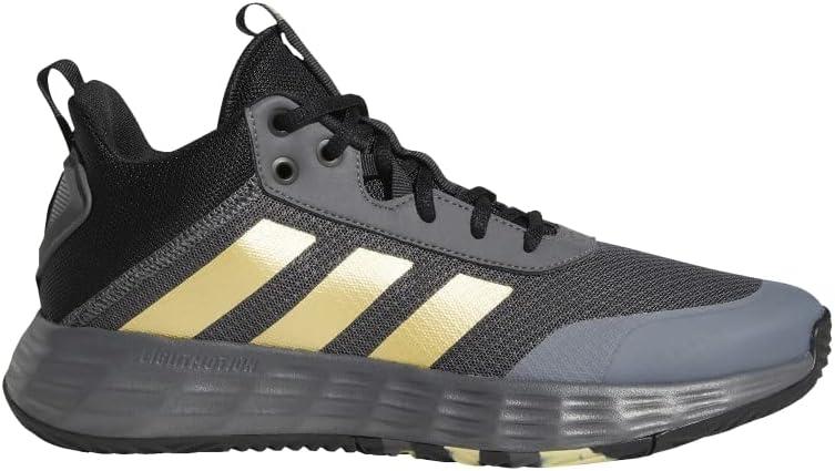 imageadidas Mens Ownthegame Basketball ShoeGrey Five Matte Gold Core Black