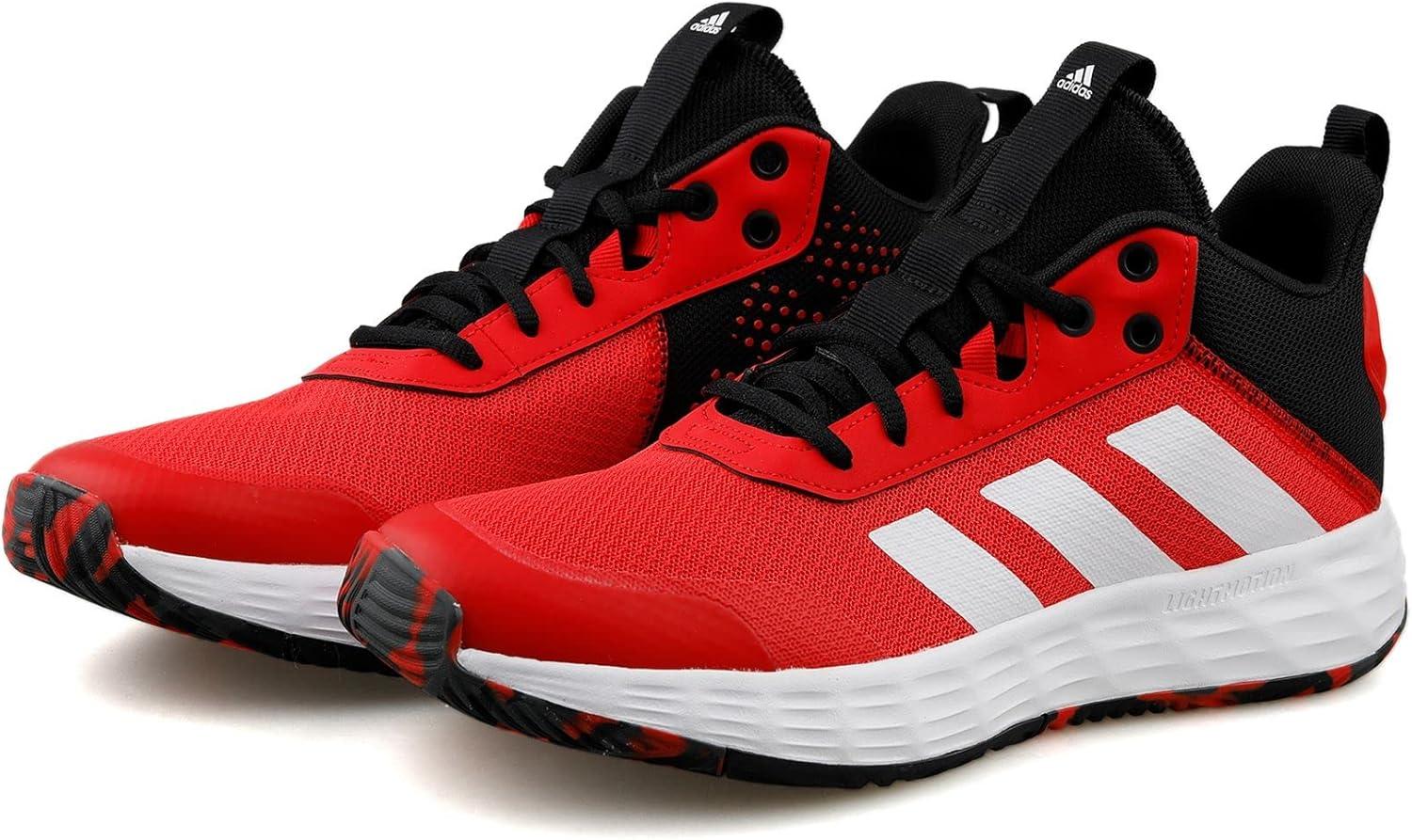 imageadidas Mens Ownthegame Basketball ShoeRojint Ftwbla Negbs