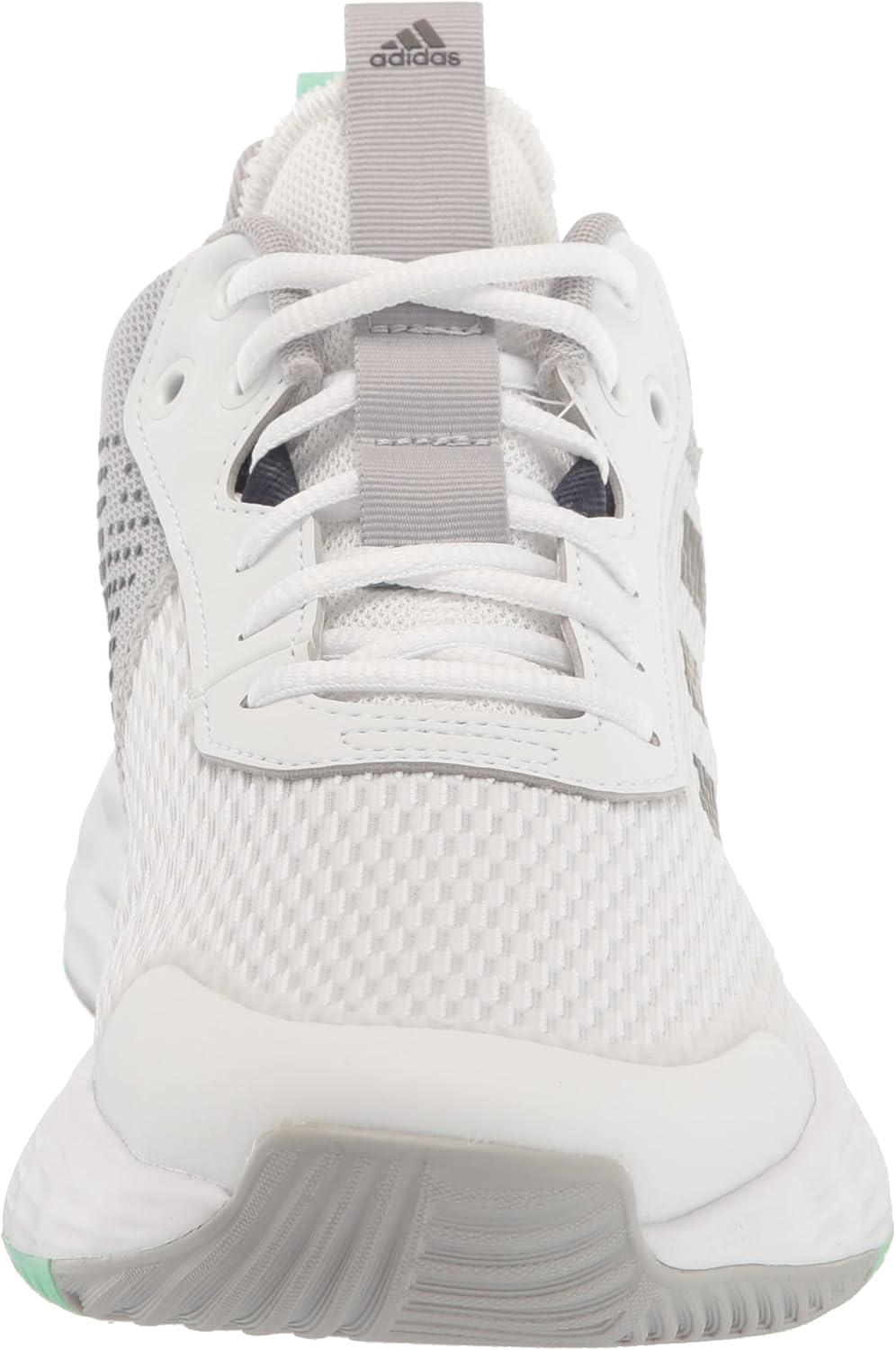 imageadidas Mens Ownthegame Basketball ShoeWhiteBlack Blue MetallicPulse Mint