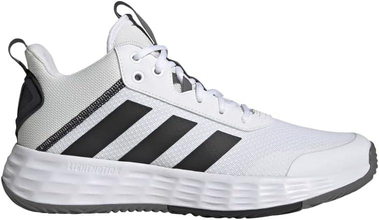 imageadidas Mens Ownthegame Basketball ShoeWhiteBlackGrey