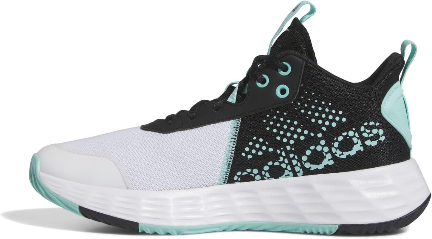 imageadidas Mens Ownthegame Basketball ShoeWhiteFlash AquaCore Black