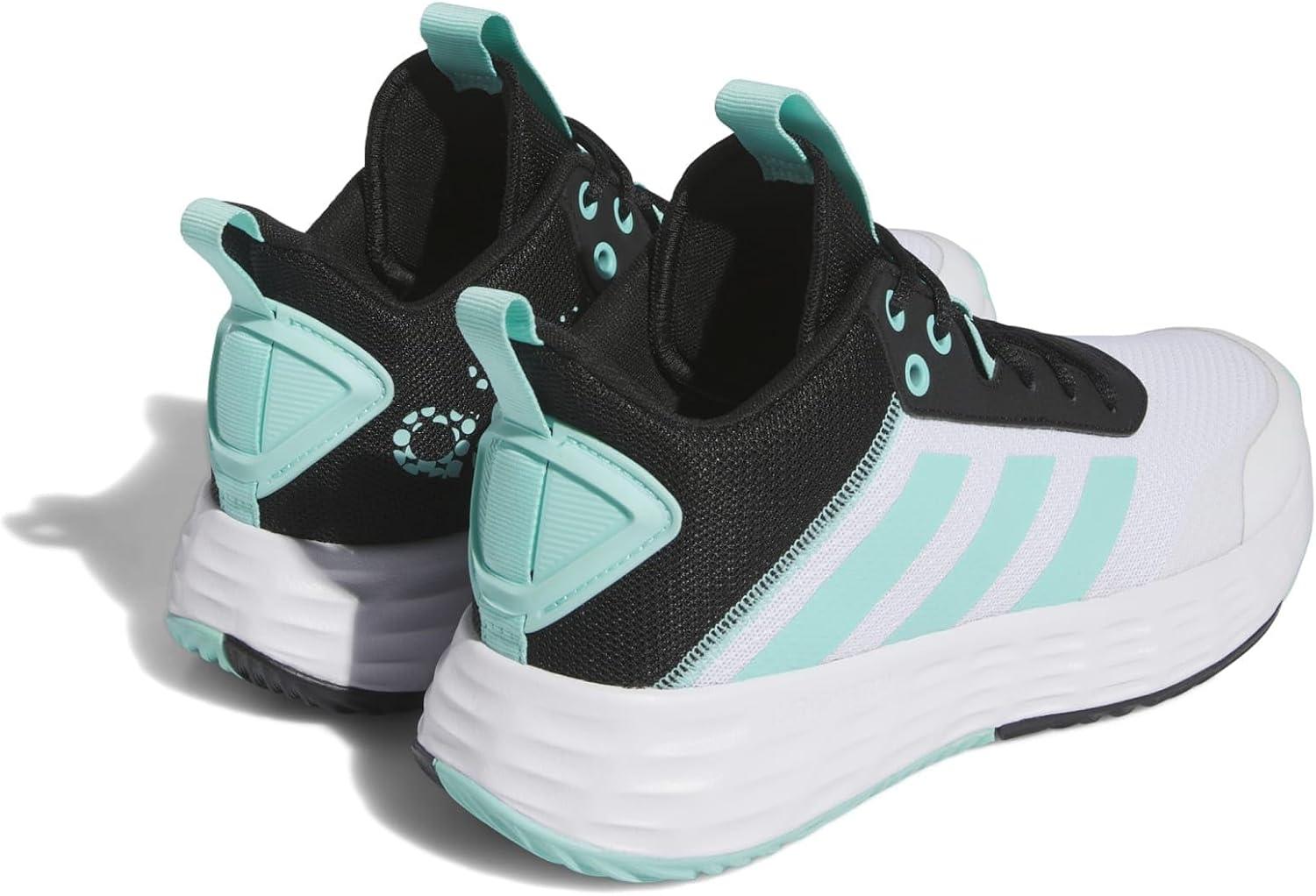 imageadidas Mens Ownthegame Basketball ShoeWhiteFlash AquaCore Black