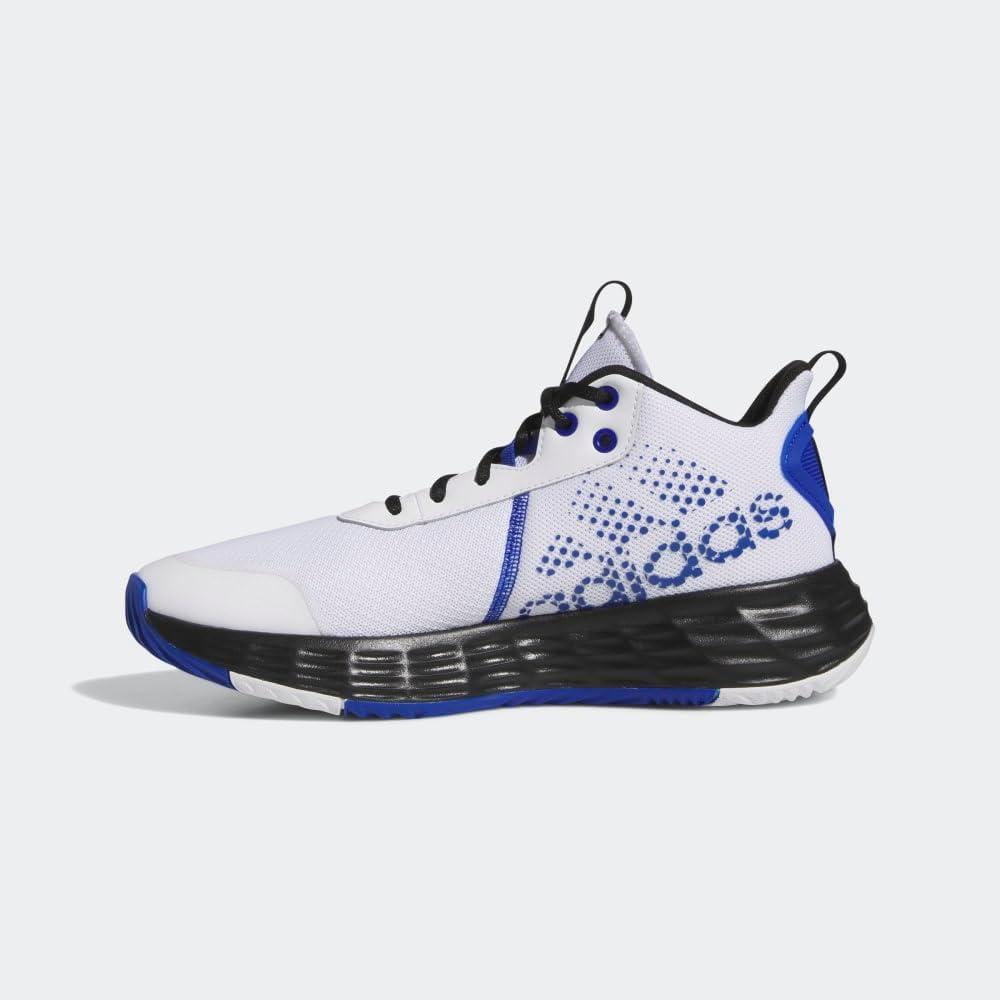 imageadidas Mens Ownthegame Basketball ShoeWhiteTeam Royal BlueCore Black