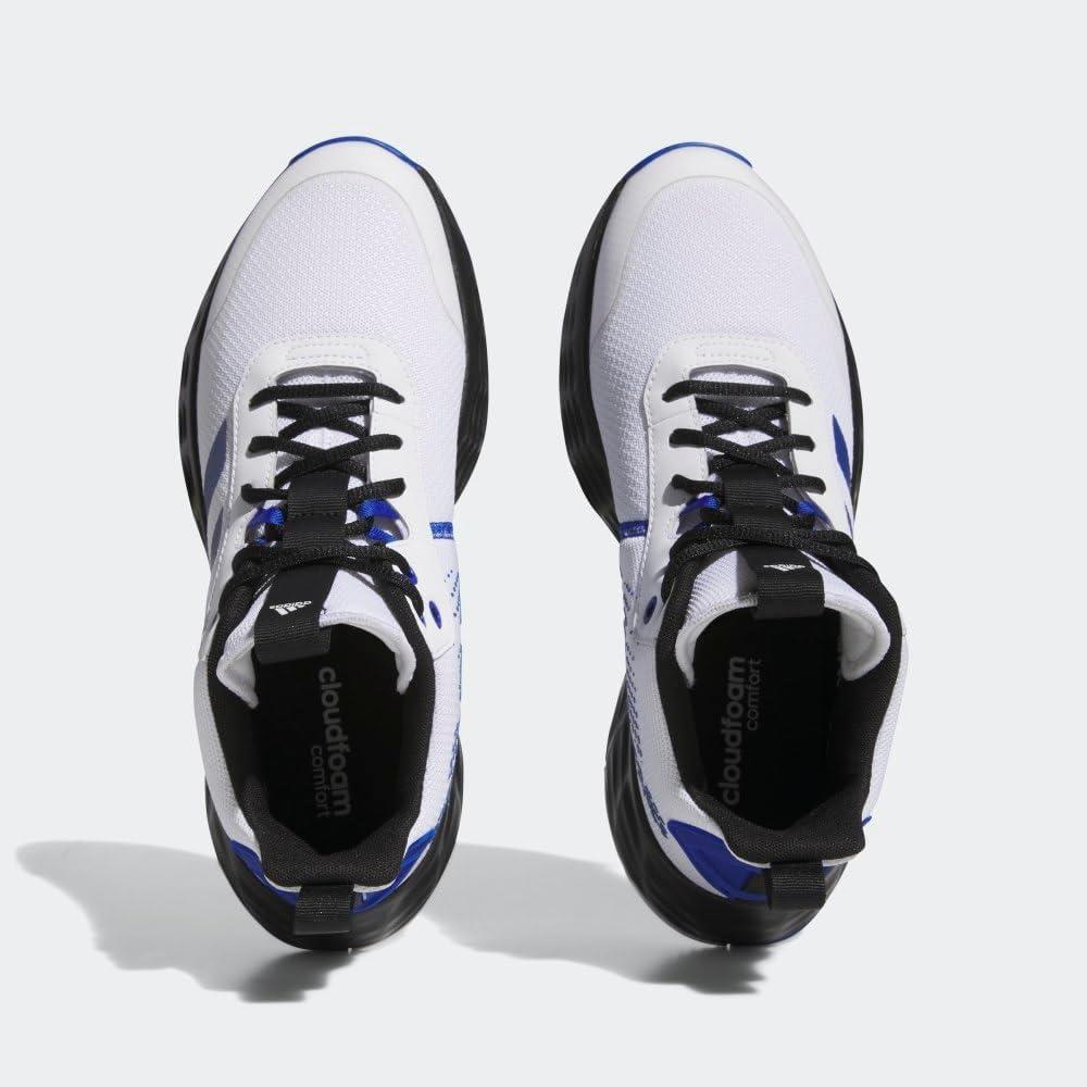 imageadidas Mens Ownthegame Basketball ShoeWhiteTeam Royal BlueCore Black