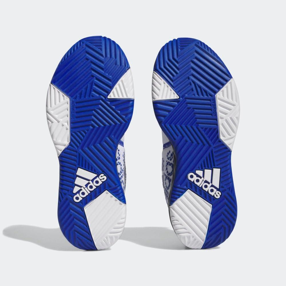 imageadidas Mens Ownthegame Basketball ShoeWhiteTeam Royal BlueCore Black