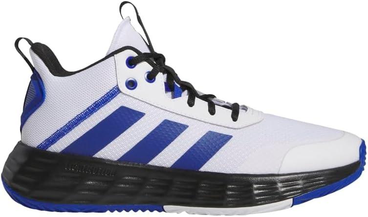 imageadidas Mens Ownthegame Basketball ShoeWhiteTeam Royal BlueCore Black