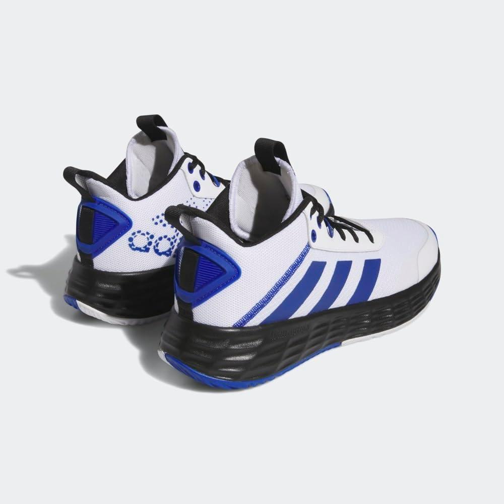 imageadidas Mens Ownthegame Basketball ShoeWhiteTeam Royal BlueCore Black