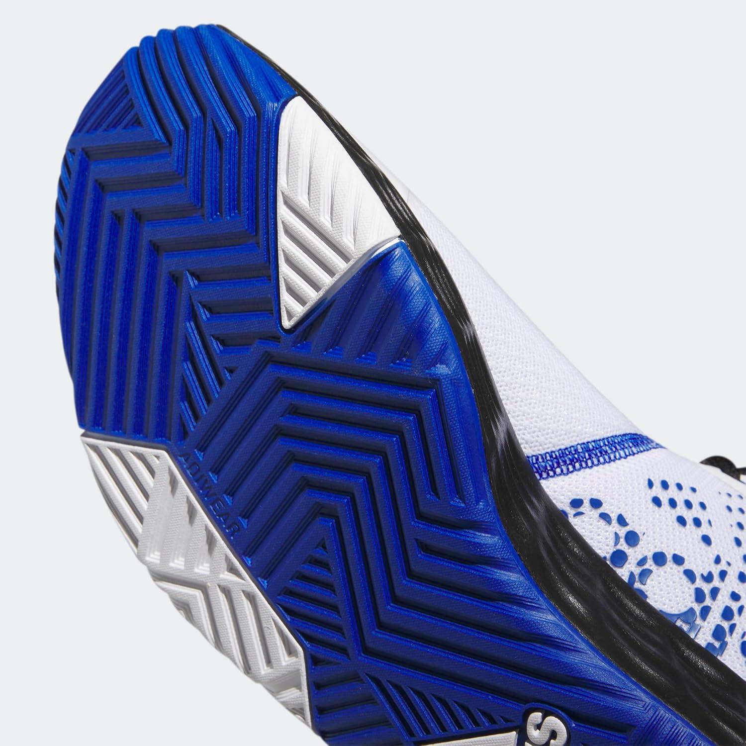 imageadidas Mens Ownthegame Basketball ShoeWhiteTeam Royal BlueCore Black