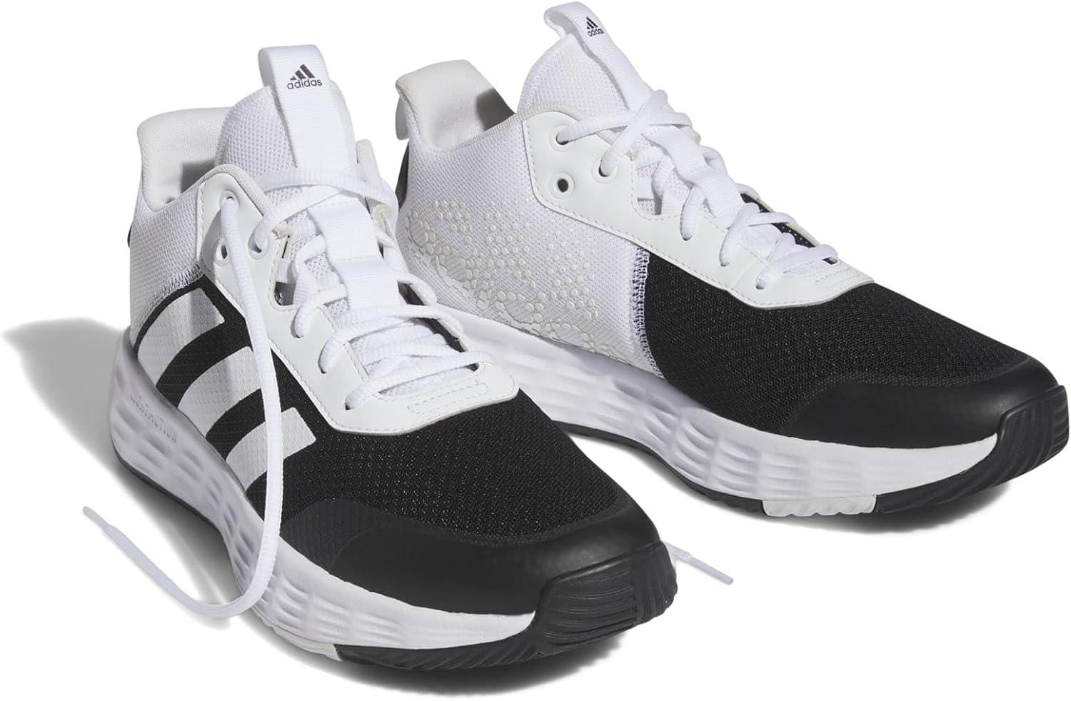 imageadidas Mens Ownthegame Basketball ShoeWhiteWhiteCore Black